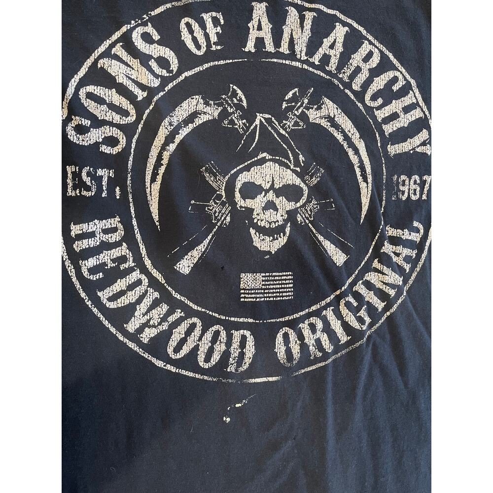 Sons of Anarchy SOA TShirt Women's Large SZ 12/14 Black Redwood Original Graphic - Picture 5 of 7